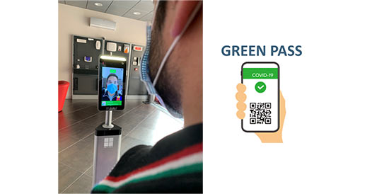 termoscanner lettore green pass